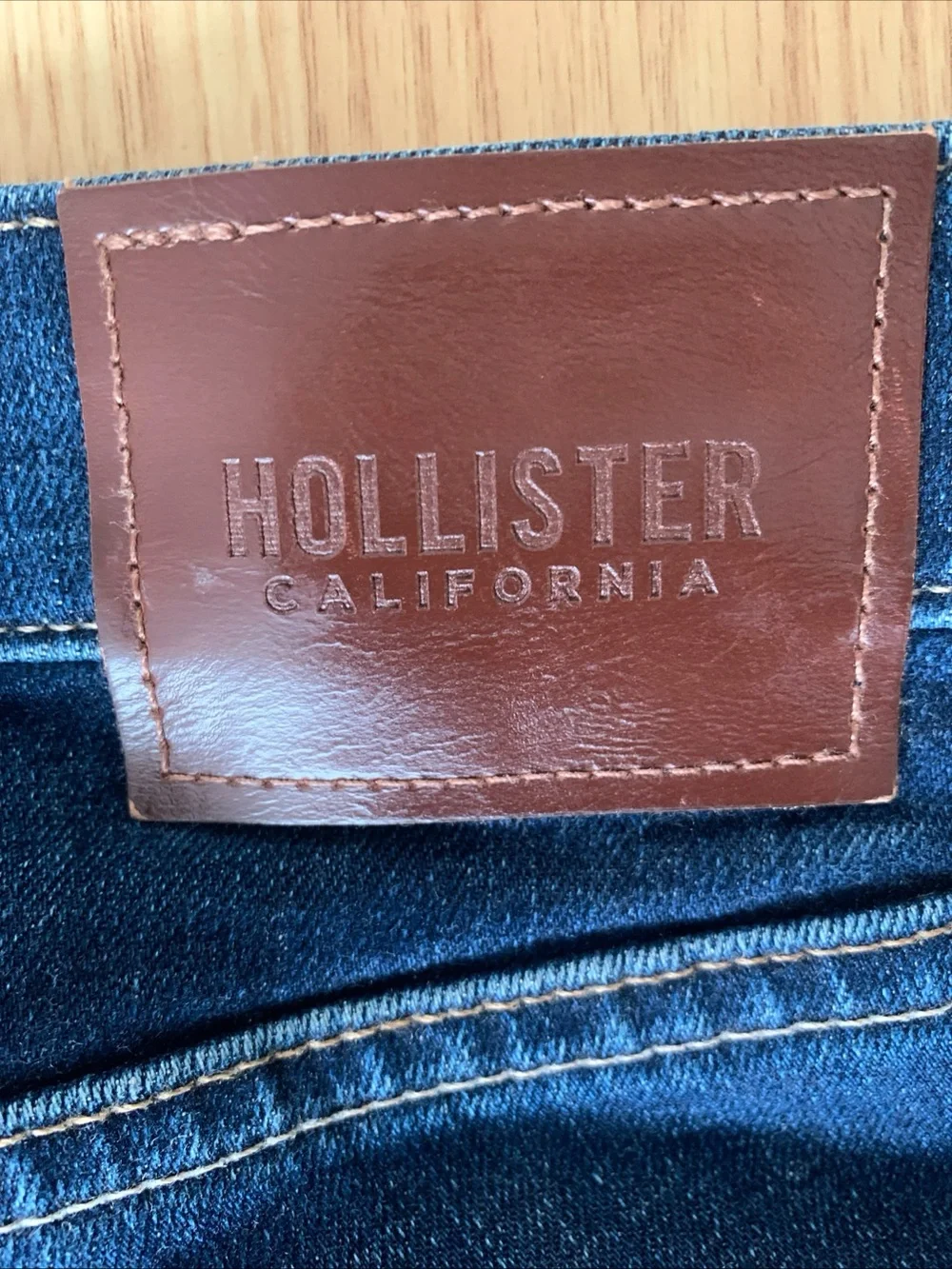 Hollister California Men’s Straight Leg Dark Denim Blue Jeans Epic Flex 32x34